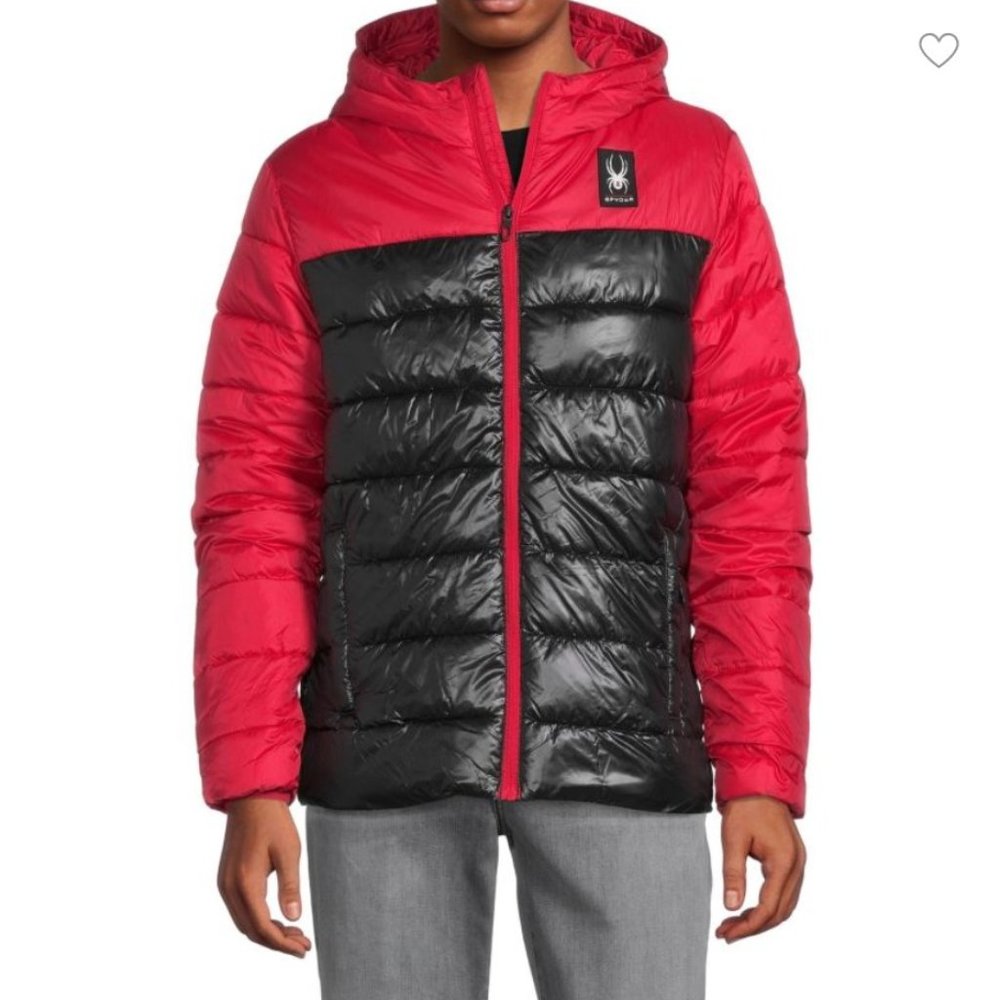 Spyder Circuit Puffer Color Block Jacket Size Med… - image 4